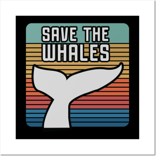 Save the whales vintage Posters and Art
